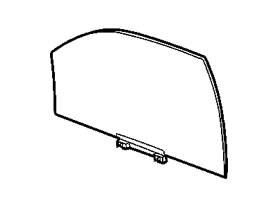 Mopar 55360374AD Glass Front Door