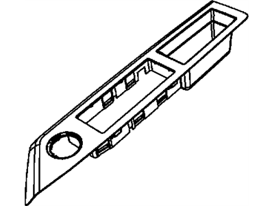 Dodge 1JX16XDBAA BEZEL Switch With Integrated Door Pull Handle