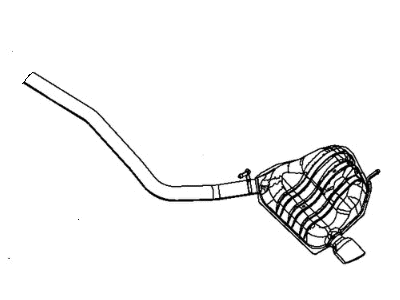 Dodge 52124624AJ MUFFLER Resonator And Tailpipe Exhaust