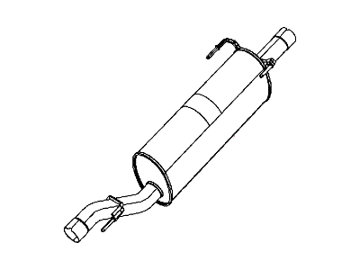 Ram 68307366AA MUFFLER Exhaust