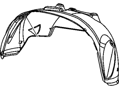 Dodge 55276799AD SHIELD Wheelhouse