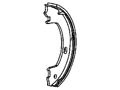 Mopar 5073647AA Shoe And Lining Kit Parking Brake