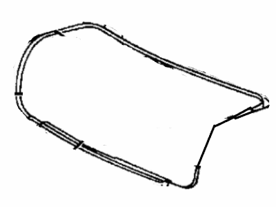 1994 Chrysler LeBaron Weather Strip - 4490801