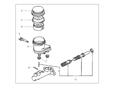 Mopar V1105432AA Master Cylinder Brake Mopar V1105432AA Master Cylinder Brake