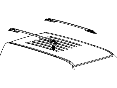Jeep 55157419AB RAIL Luggage Rack Side