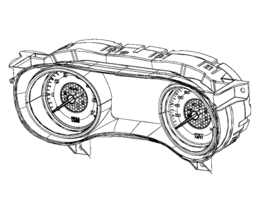2017 Dodge Charger Instrument Cluster - 68310246AC