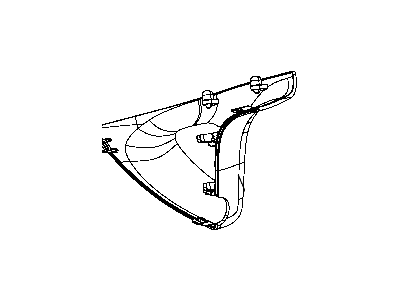 Jeep 6FX60DX9AA COVER Mirror Lower