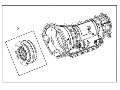 Ram 68283312AA TRANSMISSION With Torque Converter