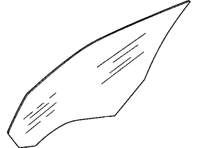 Dodge 5065487AC GLASS Front Door