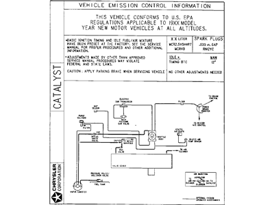 Dodge 4591498AA Emission Label
