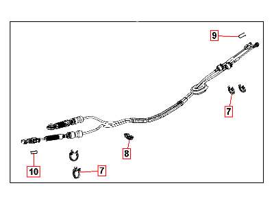 Mopar 5106160AC Cable Gearshift Control