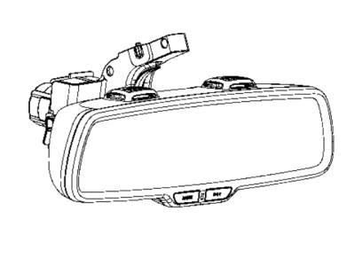 Jeep 68289783AB MIRROR Inside Rear View