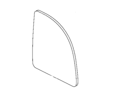 Ram 68413474AA GLASS Mirror Replacement Upper