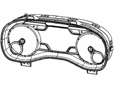 Ram 68534256AA MASK AND LENS Instrument Cluster