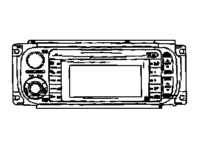 Jeep 56038629AH RADIO AM/FM CD W/NAV/DVD & CD-CTRL