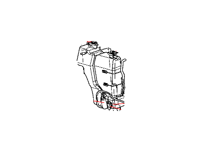 Mopar 5086226AA Cap Coolant Recovery Bottle