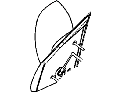 Dodge 55077400AD MIRROR Outside Rearview