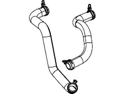 Dodge 5058734AD HOSE AND CLAMP Radiator Inlet