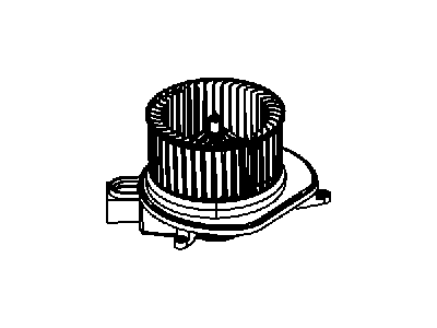 Jeep 68038826AA MOTOR Blower with Wheel