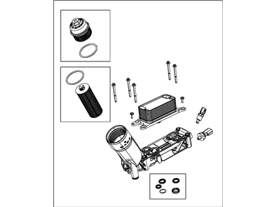 Jeep 68105583AA ADAPTER ENGINE OIL FILTER