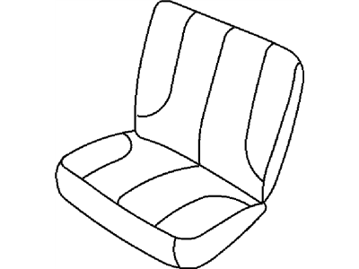 Mopar 1NN541K2AA Cover Rear Seat Cushion 40%, Left 1NN541K2AA Mopar Cover Rear Seat Cushion 40%, Left Illustration 1 of 1