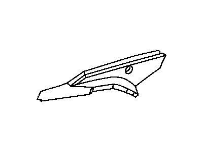Mopar 5054009AB Beam Front Fender Shield 5054009AB Mopar Beam Front Fender Shield Illustration 1 of 1