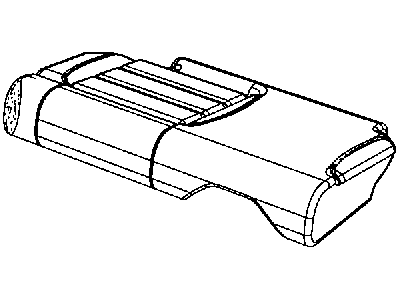 Mopar 1VT64JJ6AA Cover Rear Seat Cushion Right 1VT64JJ6AA Mopar Cover Rear Seat Cushion Right Illustration 1 of 1