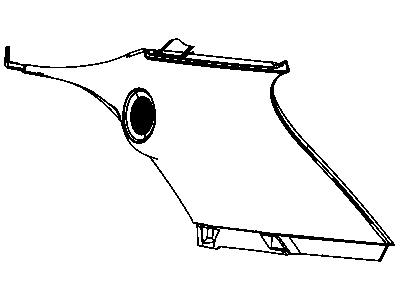 Mopar 1GG60DX9AB Molding D Pillar