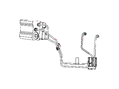 Dodge 52013175AI TUBE Brake Master Cylinder To Junction Block Primary