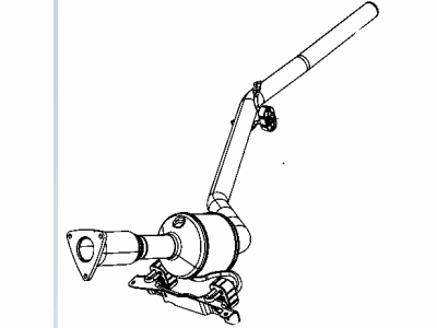Dodge 68085280AD PIPE AND CONVERTER Exhaust