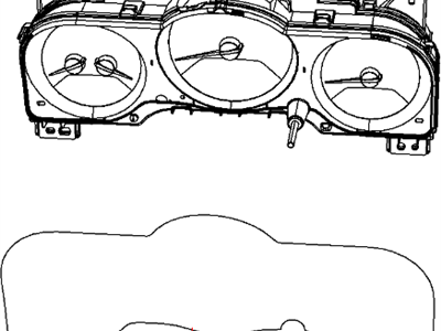 Dodge 5172939AB CLUSTER Instrument Panel