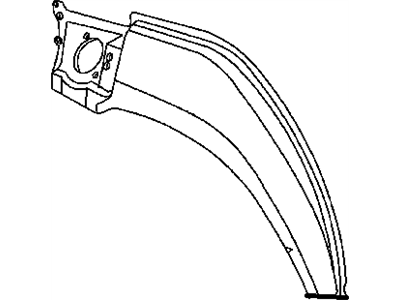 Dodge 4696459 Panel Rear Wheelhouse Outer