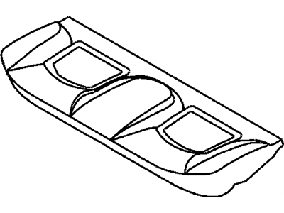 WJ341T5AA Mopar Cover Rear Seat Cushion Illustration 1 of 1