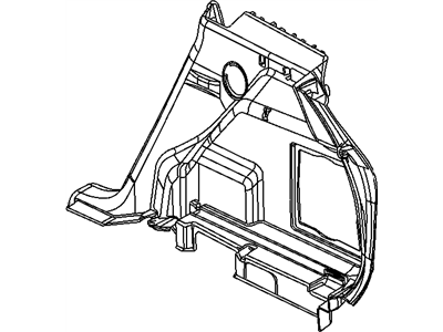 Mopar 1AX92XDVAI Panel Quarter Trim Lower 1AX92XDVAI Mopar Panel Quarter Trim Lower Illustration 1 of 1