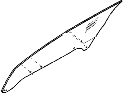 Chrysler MR264302 Glass