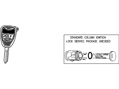 Jeep 68003389AA KEY BLANK WITH TRANSMITTER