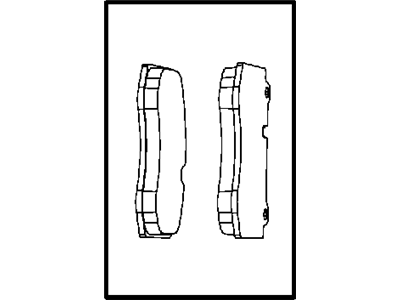 Mopar 5174311AA Pad Kit Front Disc Brake Contains 4 Pads
