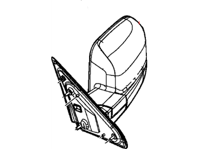 Ram 68147863AQ MIRROR Outside Rearview