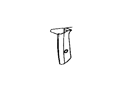 Chrysler TG93MF1AC MOLDING C Pillar