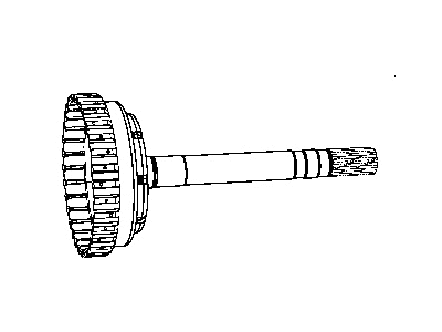 Dodge 52119883AB HUB AND SHAFT Underdrive Clutch Includes Orifice Plug