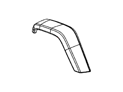 Mopar 5KC86TZZAG Molding Wheel Opening Flare Front