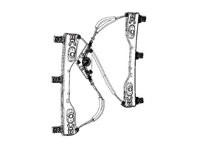 Jeep 68227254AA REGULATOR Front Door Window