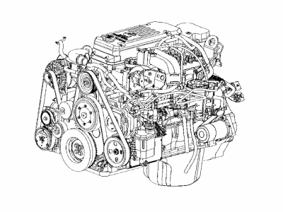 Dodge R8003550AA ENGINE Long Block