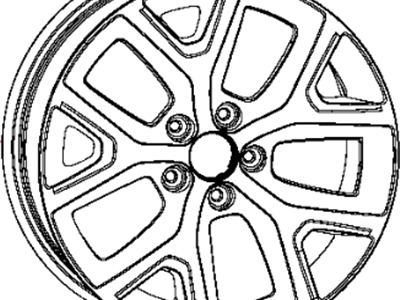 Jeep 1UT911XFAA WHEEL Aluminum