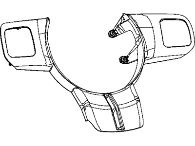 Mopar 1TE621DFAB Bezel Steering Wheel