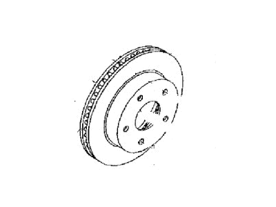 Mopar VDR13550AA Rotor Brake Front