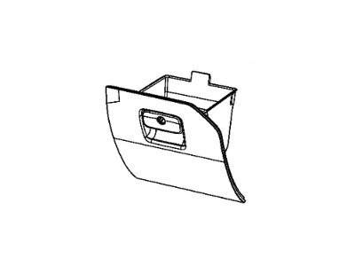 Jeep 6AE70TX7AE GLOVE BOX Instrument Panel