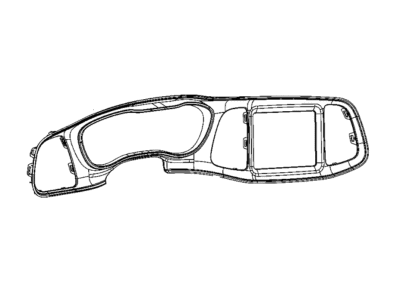 Dodge 7BP79AAAAA BEZEL Instrument Cluster