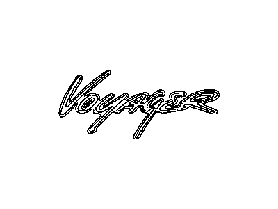 2000 Chrysler Voyager Emblem - QN03SCDAB