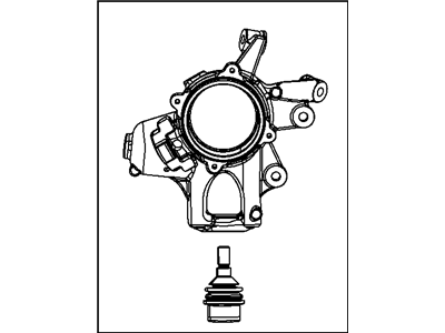 Jeep 4877103AC KNUCKLE AND BALL JOINT